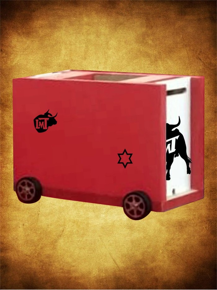 Cajon toro rojo Especial niños y maquetas. Inicio Cajon taurino