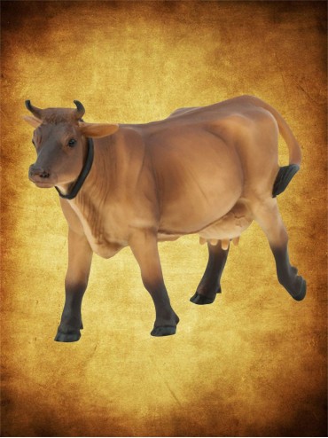 Vaca brava castaña Figuras de resina Especial niños y maquetas.