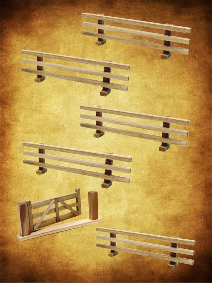Conjunto 5 vallas +puerta Especial niños y maquetas. Inicio