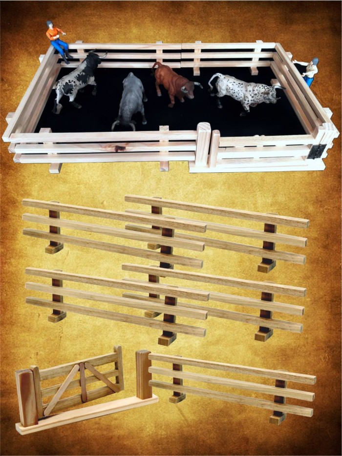 Conjunto 5 vallas +puerta Especial niños y maquetas. Inicio