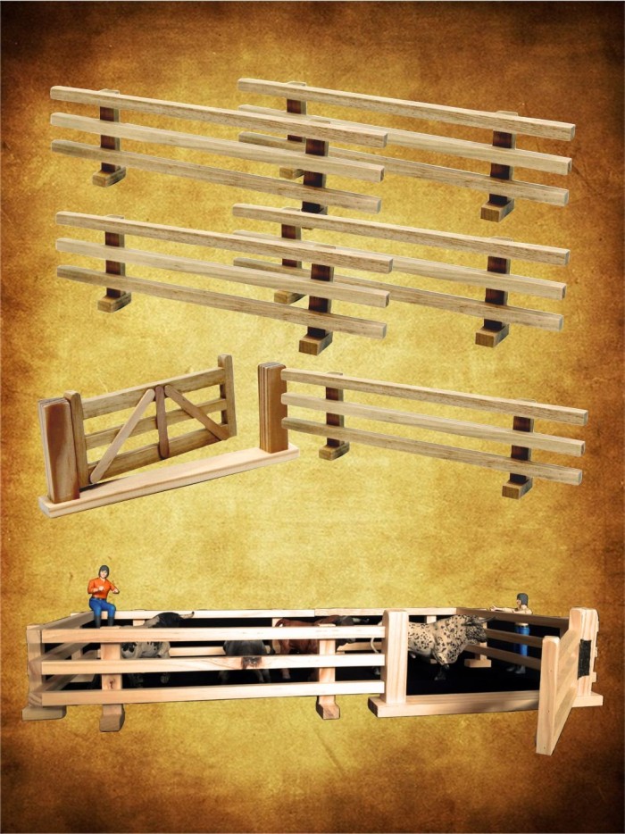 Conjunto 5 vallas +puerta Especial niños y maquetas. Inicio