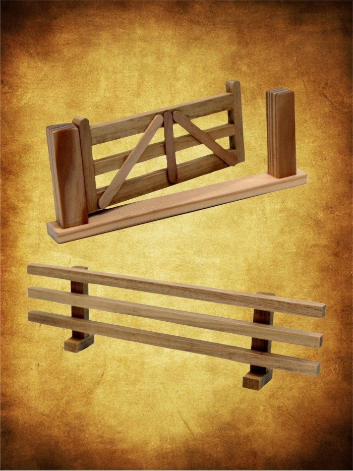 Conjunto de puerta y valla Especial niños y maquetas. Inicio