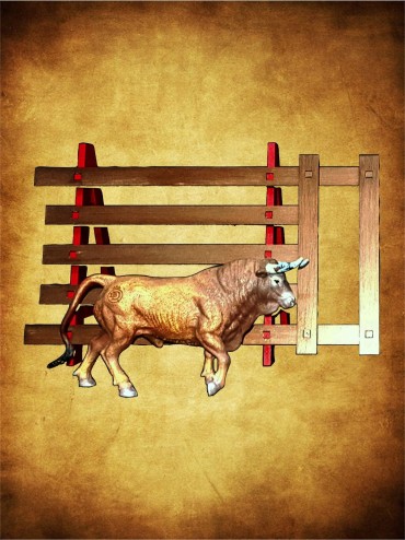 Talanquera con paso Especial niños y maquetas. Inicio