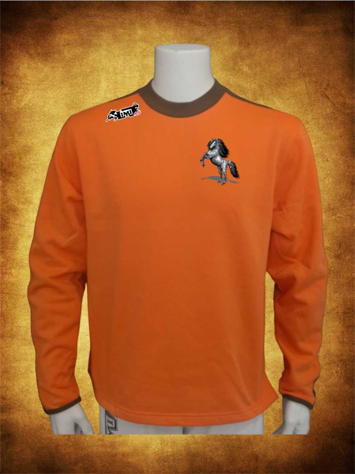 SUDADERA BASICA ABIERTA CHOCOLATE NARANJA OUTLET Inicio