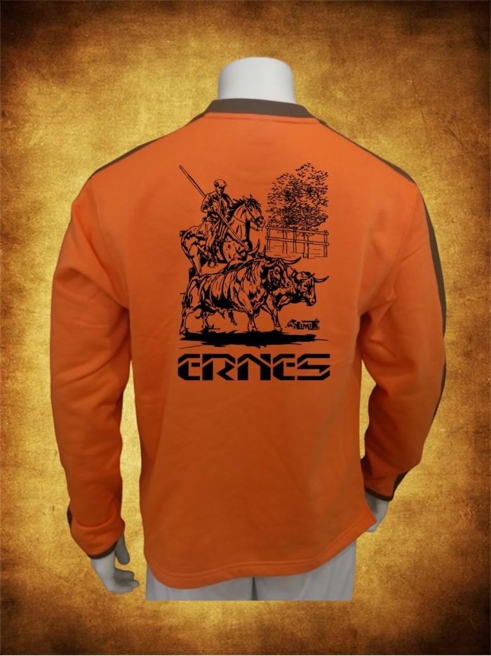 SUDADERA BASICA ABIERTA CHOCOLATE NARANJA OUTLET Inicio