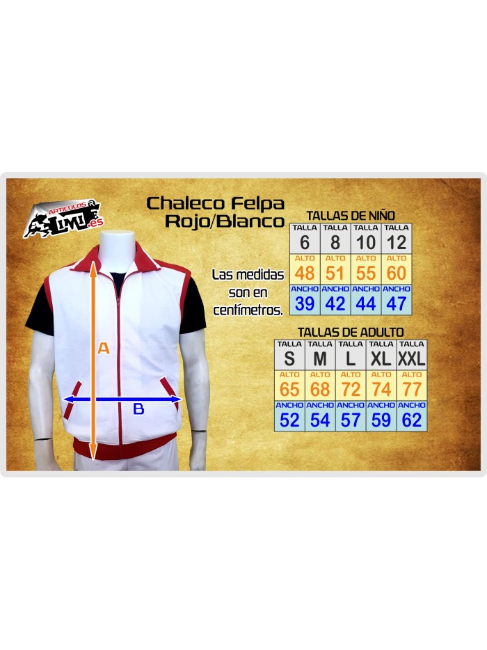 CHALECO FELPA BLANCO ROJO OUTLET Inicio LIQUIDACION! TALLAS