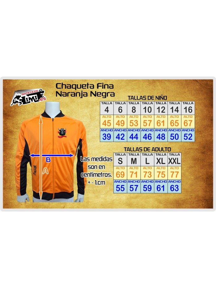 Chaqueta deportiva fina naranja OUTLET Inicio LIQUIDACION!