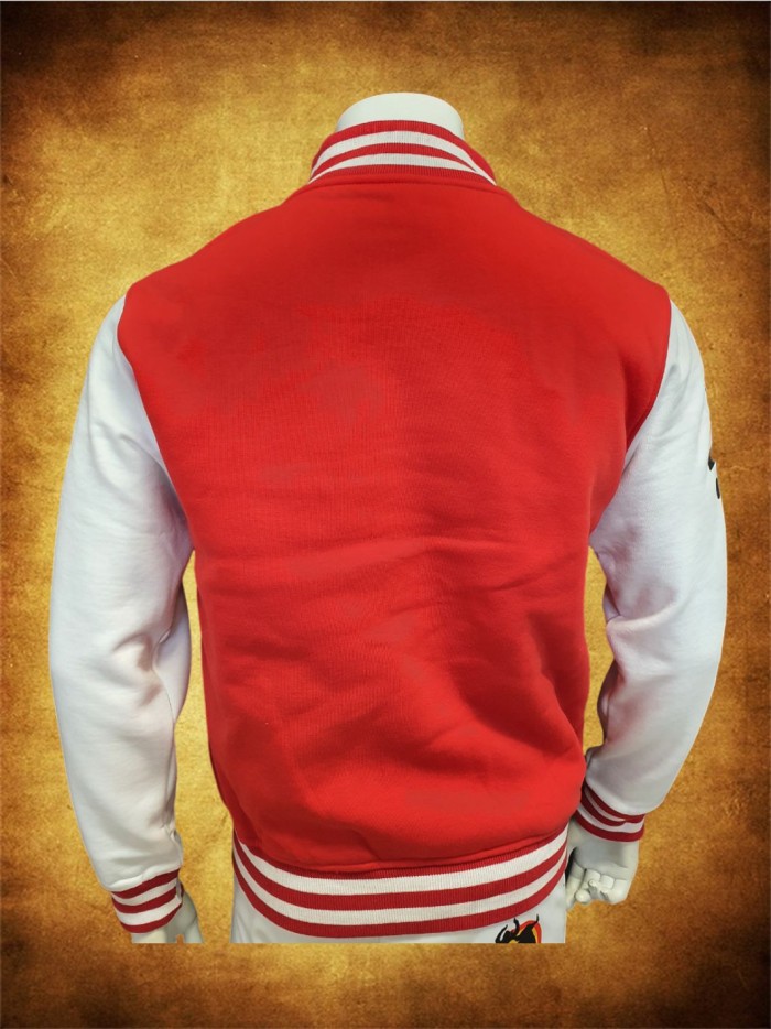 CHAQUETA UNIVERSITY ROJA BLANCA OUTLET Inicio LIQUIDACION!