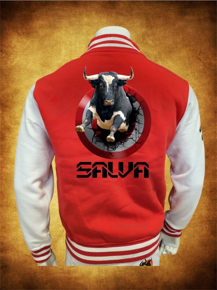 CHAQUETA UNIVERSITY ROJA BLANCA OUTLET Inicio LIQUIDACION!