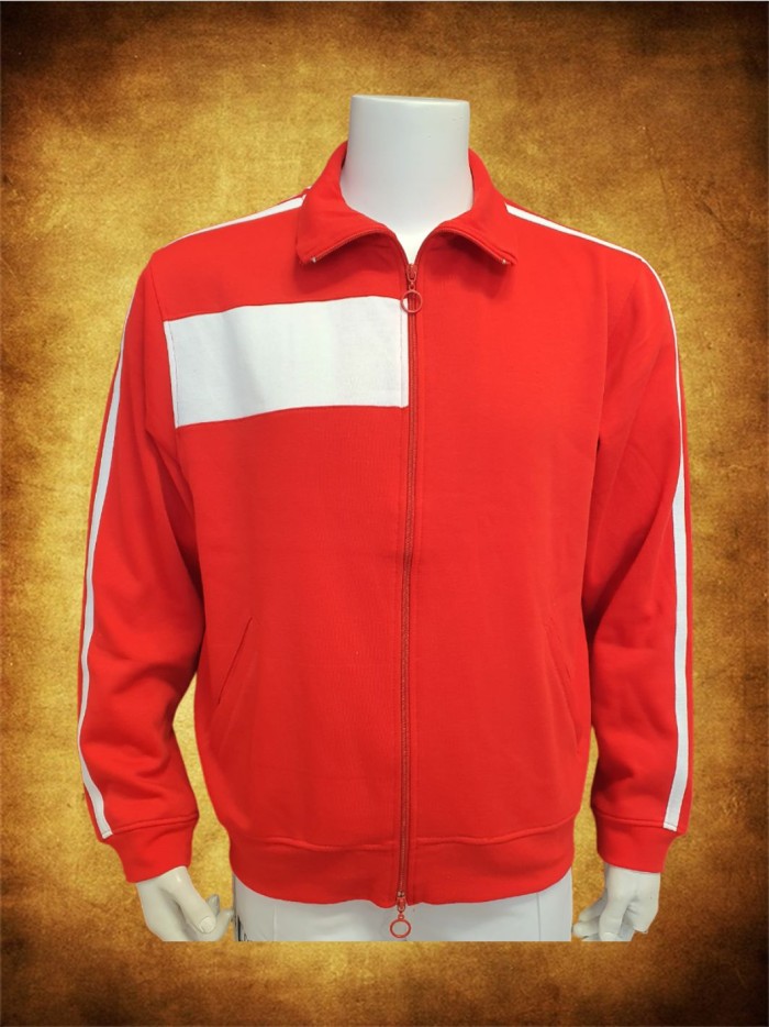 CHAQUETA ROJA BANDA BLANCA OUTLET Inicio LIQUIDACION! TALLAS