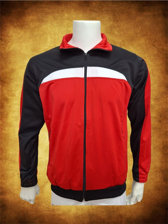 CHAQUETA DEPORTIVA TRICO ROJO NEGRO BLANCO OUTLET Inicio