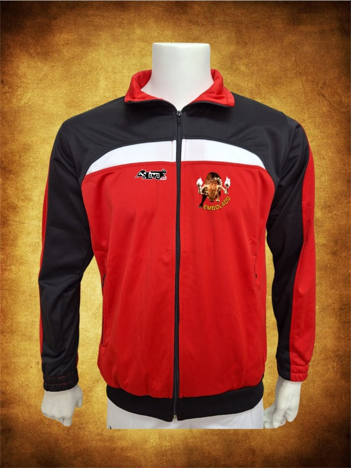CHAQUETA DEPORTIVA TRICO ROJO NEGRO BLANCO OUTLET Inicio
