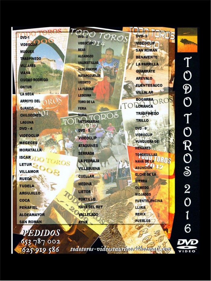 Dvd todo toros 2016 DVD Regalos y complementos Dvd todo toros