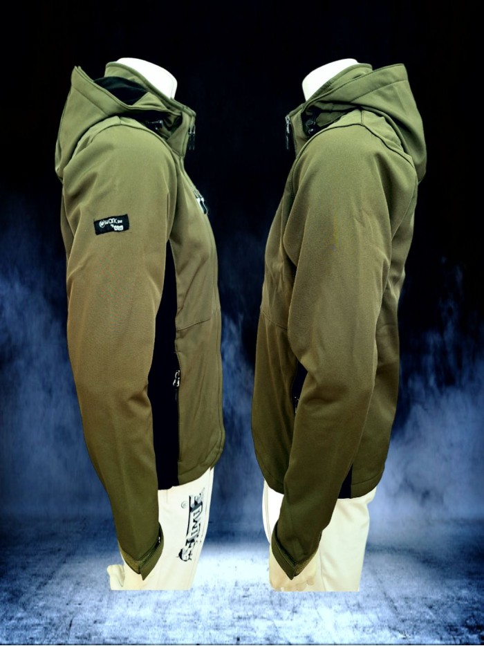 SOFT SHELL VERDE NEGRO chaquetas y chalecos Ropa La chaqueta