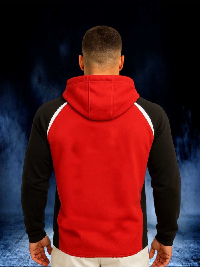 CHAQUETA SOFT SHELL ENTALLADA UNISEX ROJO NEGRO BLANCO