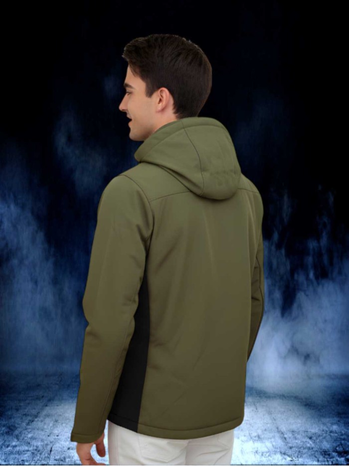 SOFT SHELL VERDE NEGRO chaquetas y chalecos Ropa La chaqueta