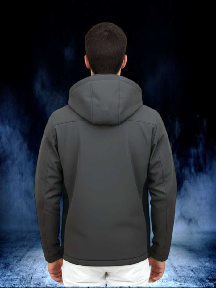 SOFT SHELL CAPUCHA GRIS chaquetas y chalecos Ropa La chaqueta