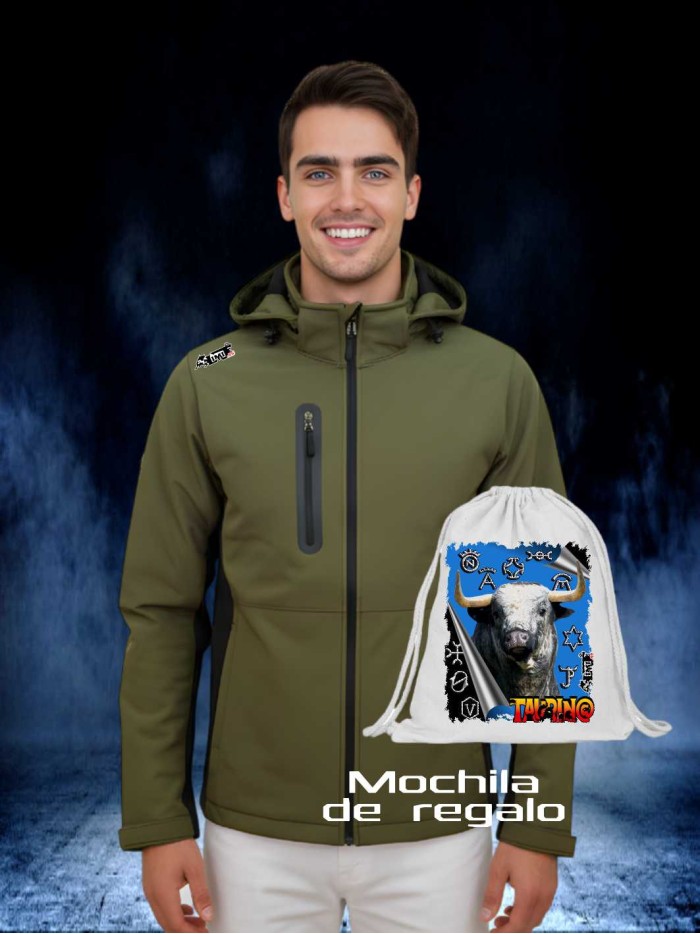 SOFT SHELL VERDE NEGRO chaquetas y chalecos Ropa La chaqueta