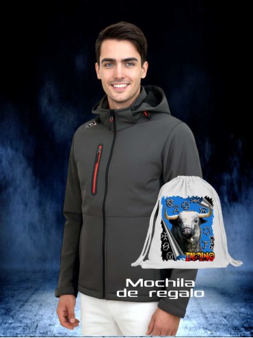 SOFT SHELL CAPUCHA GRIS chaquetas y chalecos Ropa La chaqueta