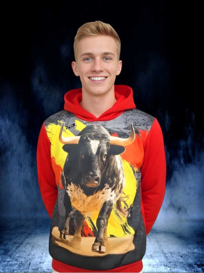 SUDADERA CAPUCHA TORO BERRENDO ESPAÑA SCSD.2 Sudaderas Ropa