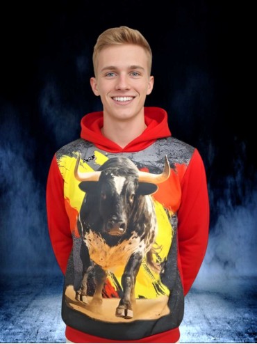 SUDADERA CAPUCHA TORO BERRENDO ESPAÑA SCSD.2 Sudaderas Ropa