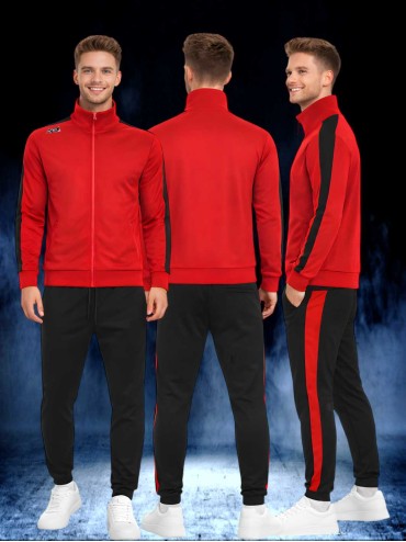 Chandal Rojo Negro unisex 26 Chandals Ropa Chándal unisex de