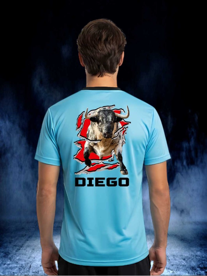 Camiseta deportiva Turquesa negro Camisetas unisex Ropa La