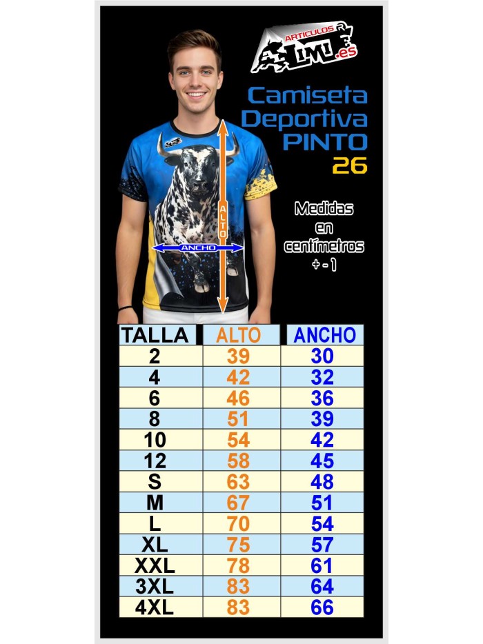 CAMISETA DEPORTIVA PINTO 26 Inicio  