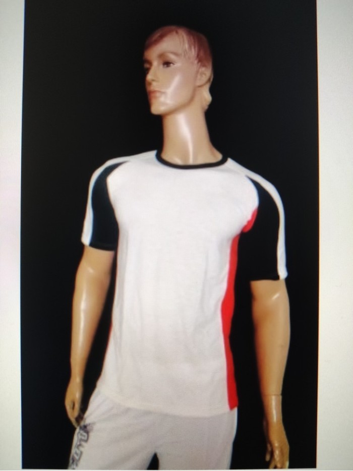 Camiseta blanca naranja negra ranglan Camisetas unisex Ropa
