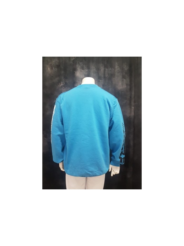 Sudadera basica azul Sudaderas Ropa Sudadera básica en color