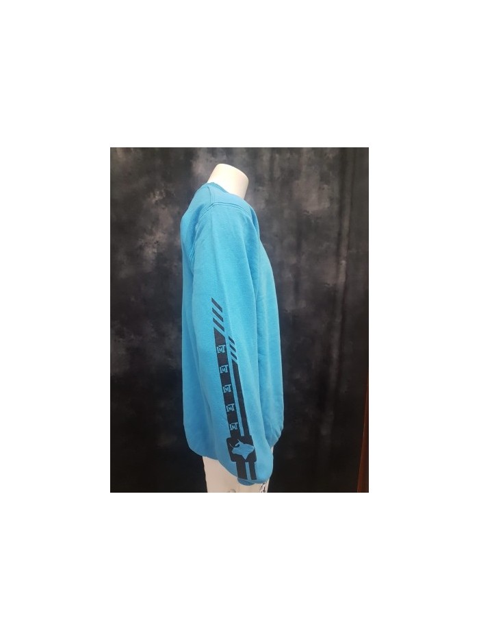 Sudadera basica azul Sudaderas Ropa Sudadera básica en color