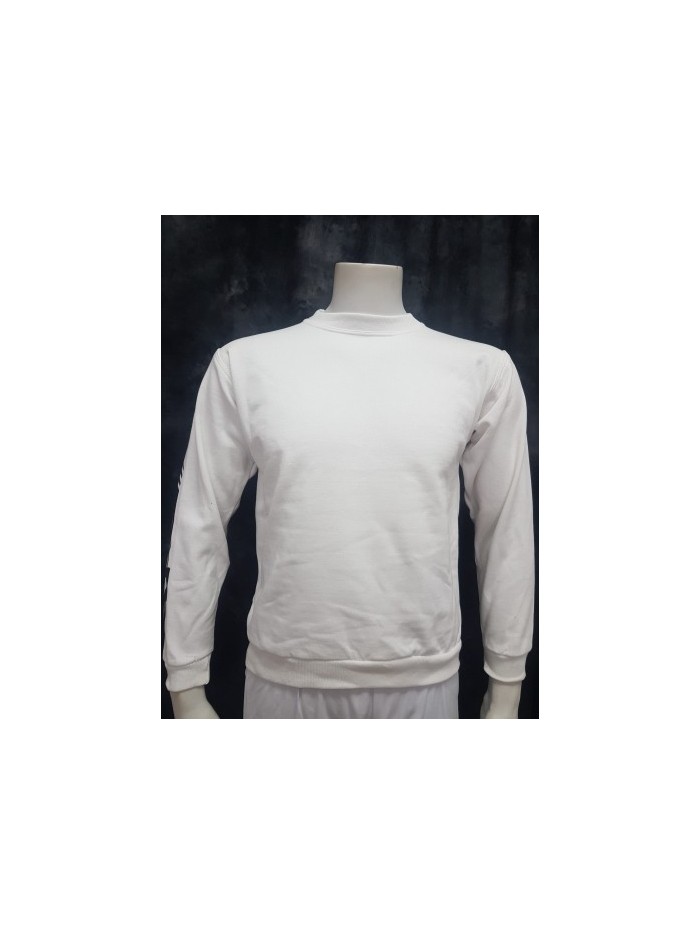 Sudadera basica blanca Sudaderas Ropa Sudadera básica en color