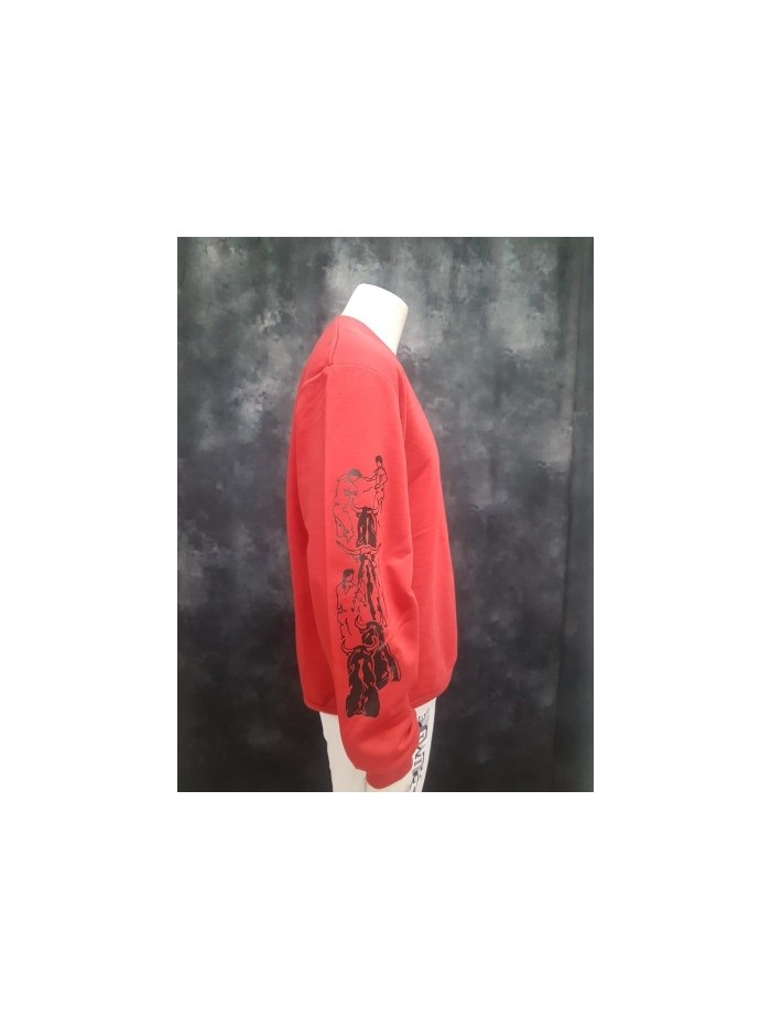 Sudadera basica roja Sudaderas Ropa Sudadera básica de color